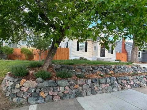 Dry stone wall project in Englewood, Colorado, photo 2